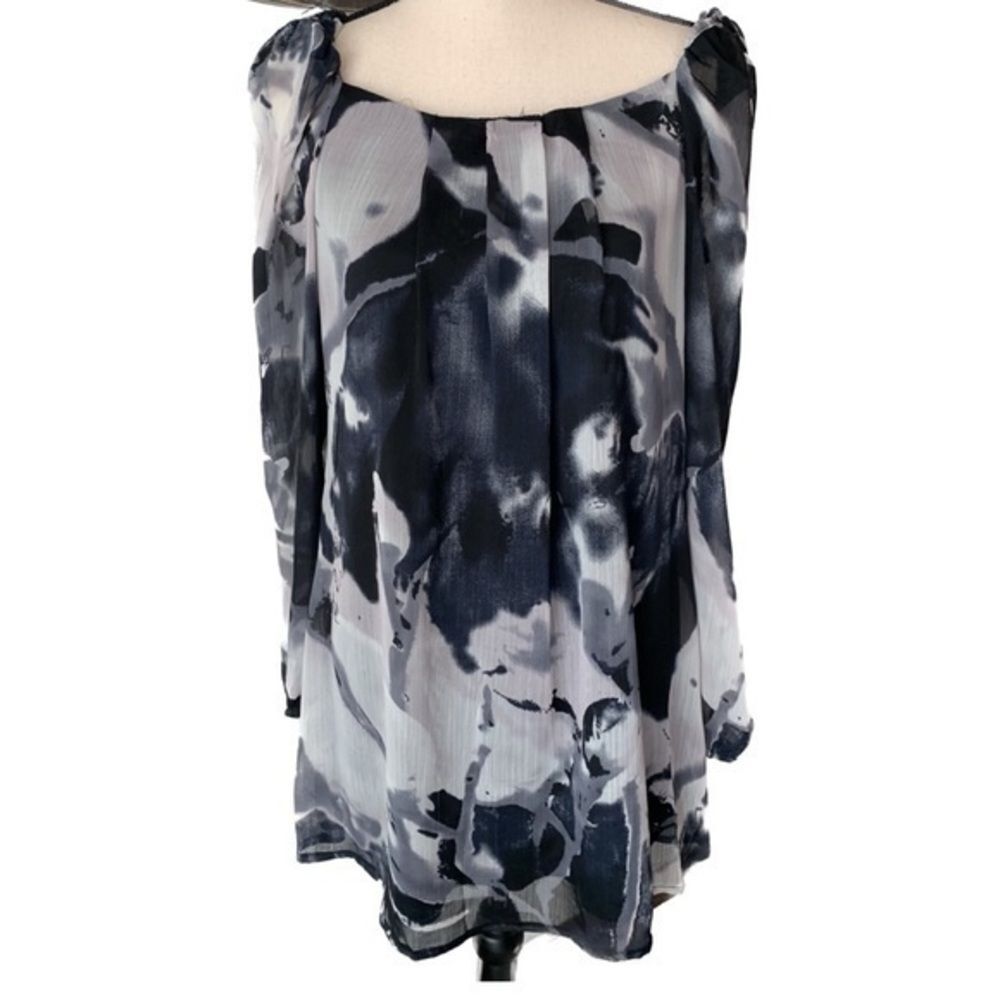 AX Paris Day Dress Black Gray Abstract Design